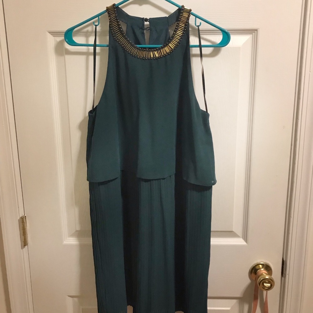 Teal cocktail dress